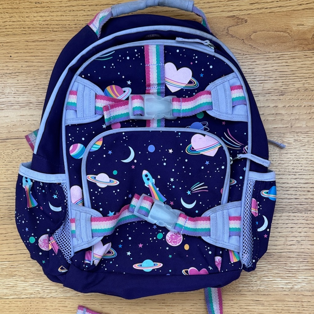 PBK Mackenzie Rainbow Heart Galaxy Glow-in-the-Dark Backpacks